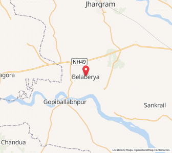 Map of Beliabera, West Bengal