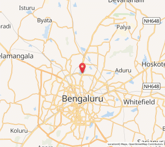 Map of Bellary Rd, Karnataka
