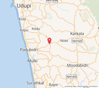 Map of Belmannu, Karnataka