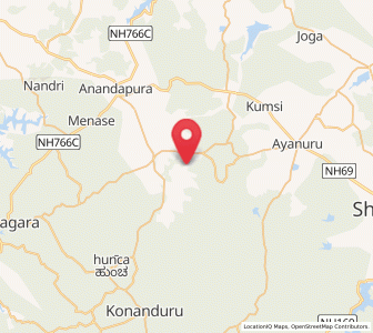 Map of Beltangadi, Karnataka