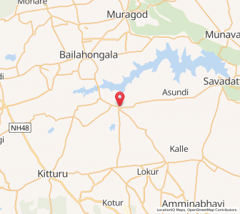 Map of Belvadi, Karnataka