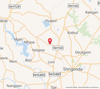 Map of Belvandi Budrukh, Maharashtra