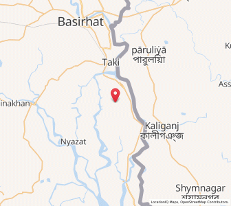 Map of Bena, West Bengal