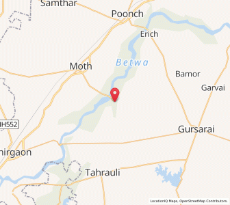 Map of Benda, Uttar Pradesh