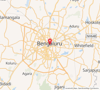 Map of Bengaluru, Karnataka