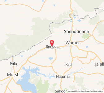 Map of Benoda, Madhya Pradesh