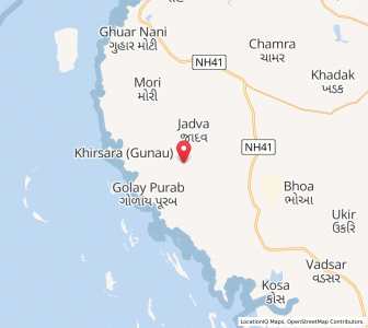 Map of Ber Mota, Gujarat