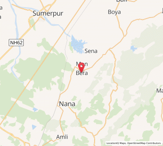 Map of Bera, Rajasthan