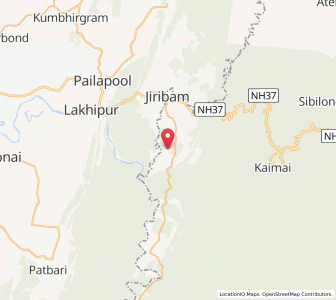 Map of Berabak, Manipur
