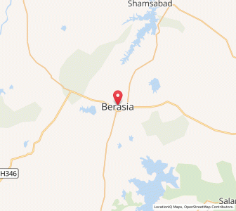 Map of Berasia, Madhya Pradesh