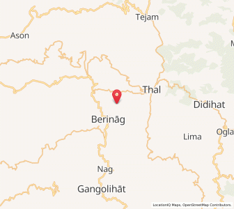 Map of Berinag, Uttarakhand