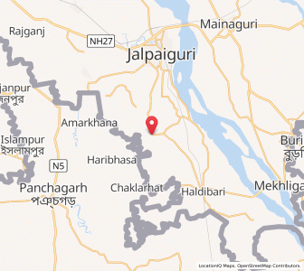 Map of Berubari, West Bengal