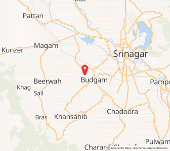 Map of Betabagh, Kashmir