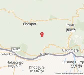 Map of Betagithim, Meghalaya