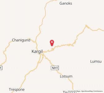 Map of Beyama, Kashmir