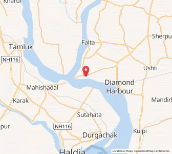 Map of Bhabanipur, West Bengal