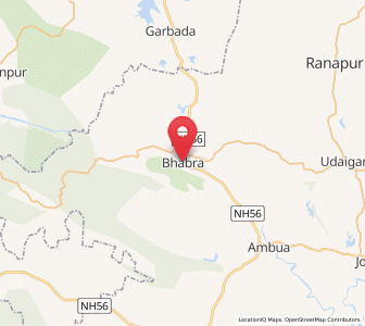 Map of Bhabhra, Madhya Pradesh