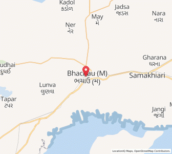 Map of Bhachau, Gujarat