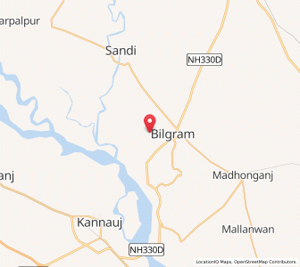 Map of Bhadah, Uttar Pradesh