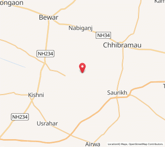 Map of Bhadai, Uttar Pradesh
