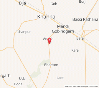 Map of Bhadalthua, Punjab