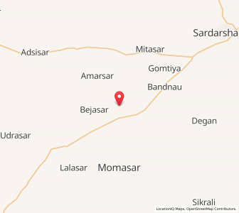 Map of Bhadasar, Rajasthan