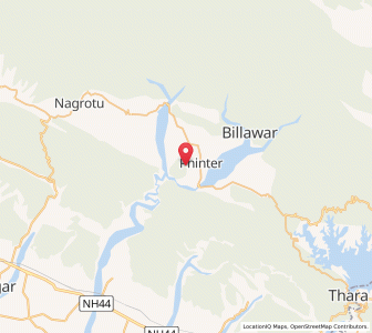 Map of Bhaddu, Kashmir