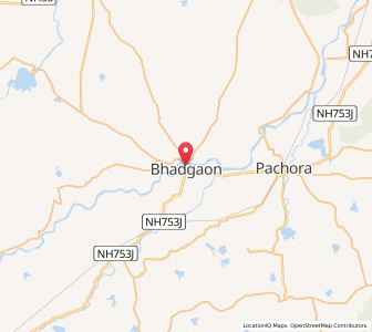 Map of Bhadgaon, Maharashtra