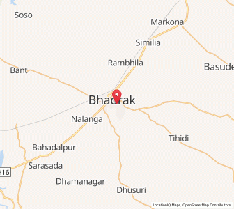 Map of Bhadrakh, Odisha