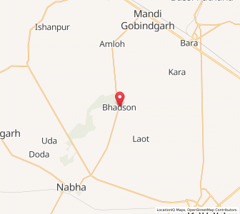 Map of Bhadson, Punjab