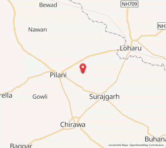 Map of Bhagina, Rajasthan