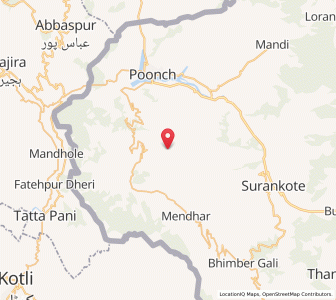 Map of Bhagiot, Kashmir