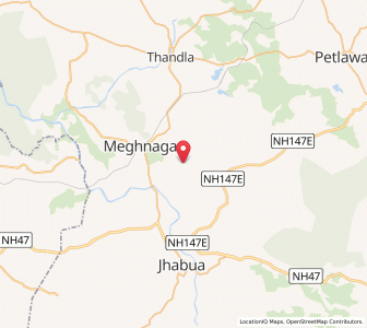 Map of Bhagor, Madhya Pradesh
