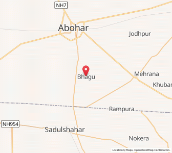 Map of Bhagu, Punjab