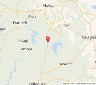 Map of Bhagvati, Karnataka