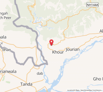 Map of Bhagwali Chak, Kashmir