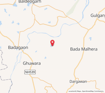Map of Bhagwan, Madhya Pradesh
