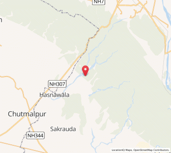 Map of Bhagwatpur, Uttarakhand