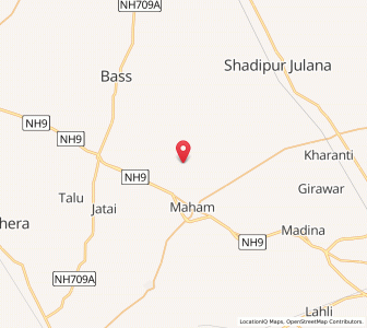 Map of Bhaini Badali, Haryana