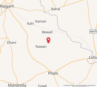 Map of Bhainsali, Rajasthan