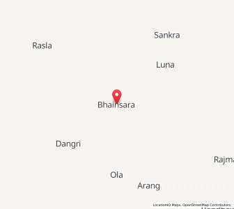 Map of Bhainsara, Rajasthan
