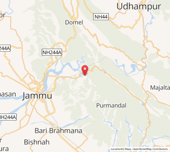 Map of Bhaira Laihr, Kashmir