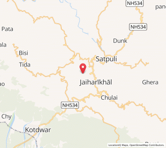 Map of Bhairgaon Walla, Uttarakhand
