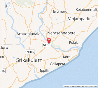 Map of Bhairi, Andhra Pradesh
