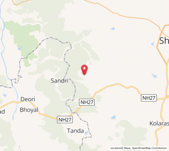 Map of Bhairon, Rajasthan