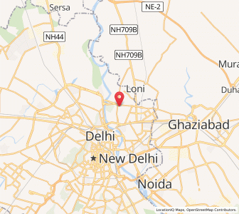 Map of Bhajanpura, NCT
