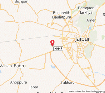 Map of Bhajawas, Rajasthan