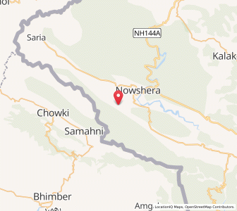Map of Bhajnoa, Kashmir