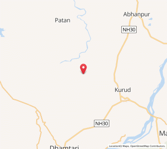 Map of Bhakhara, Chhattisgarh