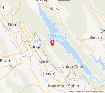 Map of Bhakra, Himachal Pradesh